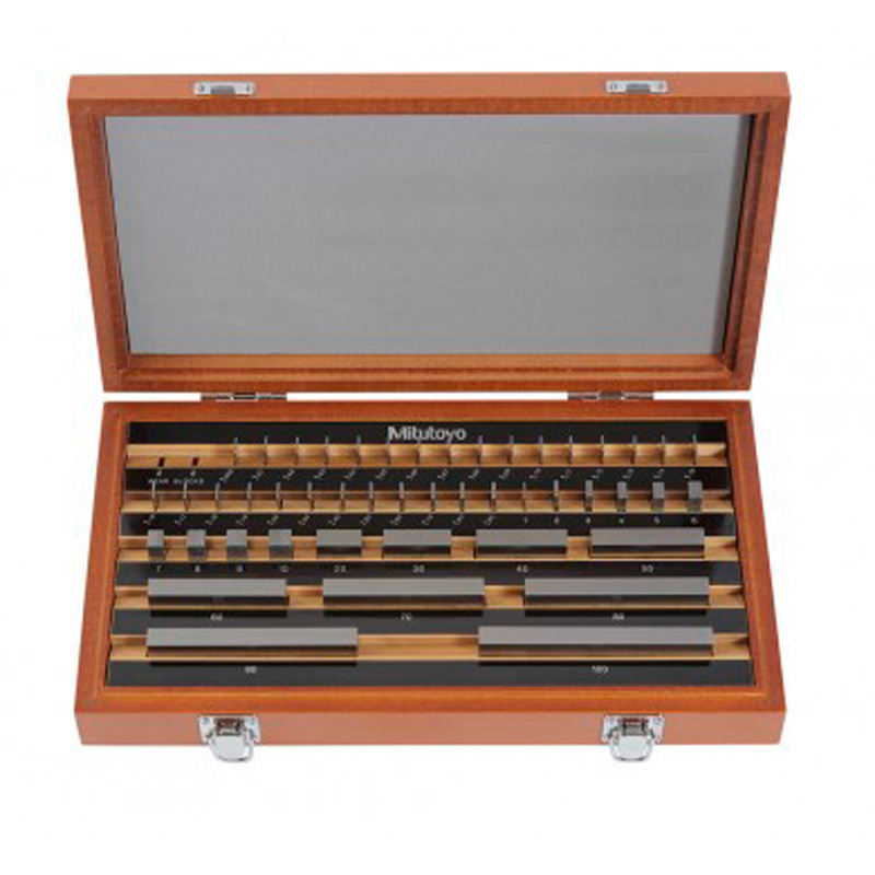 Mitutoyo 516 962 11 47 Piece Steel Gauge Block Set Metric Grade 0