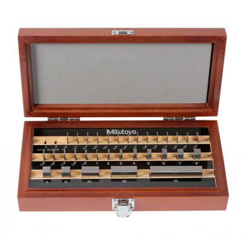 Mitutoyo 516-968-11 | 32-piece Steel Gauge Block Set, Metric, Grade 2